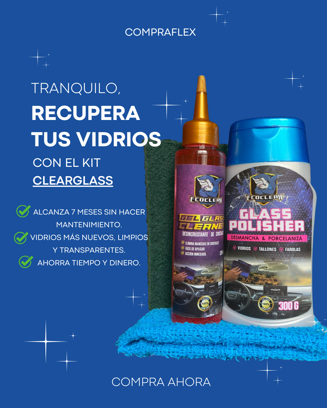 POTENTE DESMANCHADOR DE VIDRIOS